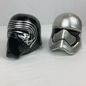 Zak Designs Star Wars Kylo Ren & Phasma Storm Trooper Helmet Ceramic Coin Bank